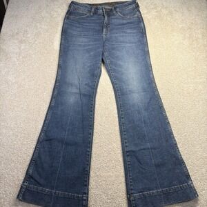 Wrangler High Rise Trouser Bootcut Jeans Womens 29 X 32 (FITS 30 X 32) Denim